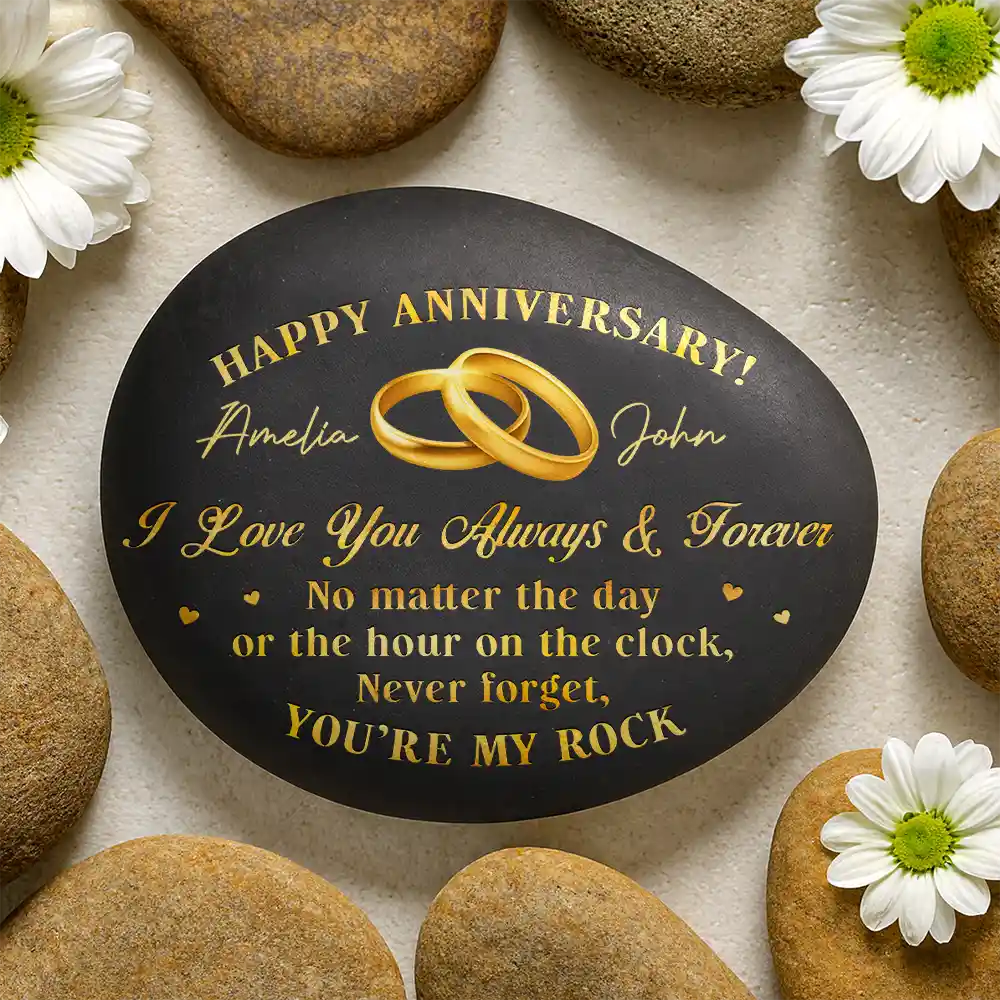 You're My Rock Couple Anniversary - Personalized Printed Rock