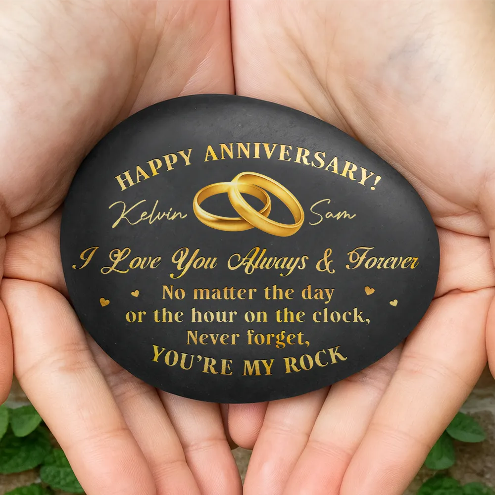 You're My Rock Couple Anniversary - Personalized Printed Rock