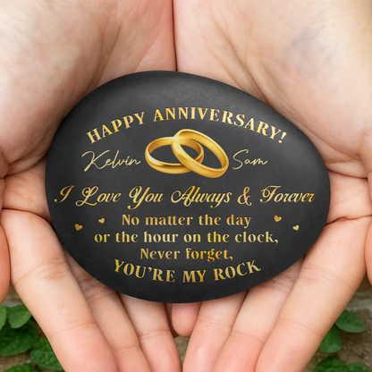 You're My Rock Couple Anniversary - Personalized Printed Rock