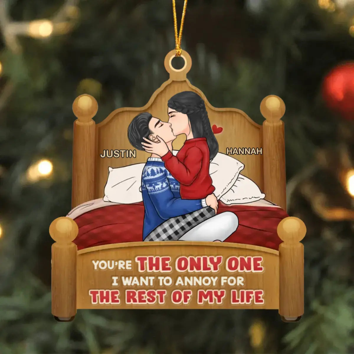 Your Kiss Is Like A Fairy Tale With A Happy Ending - Couple Personalized Custom Ornament Ornament The Next Custom Gift