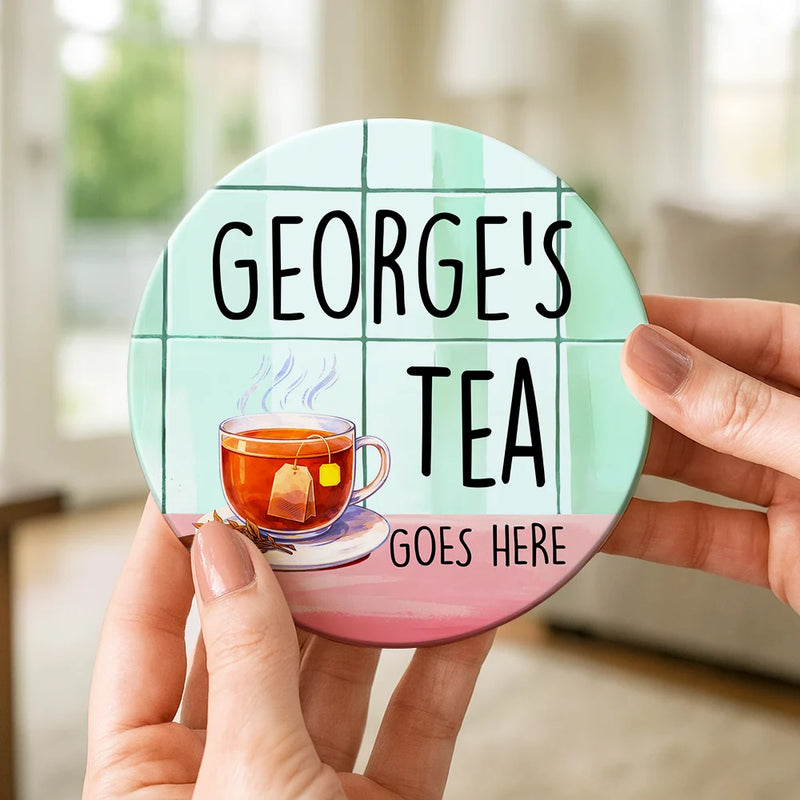 Your Drink Here Mother Daughter Sister - Personalized Ceramic Coaster