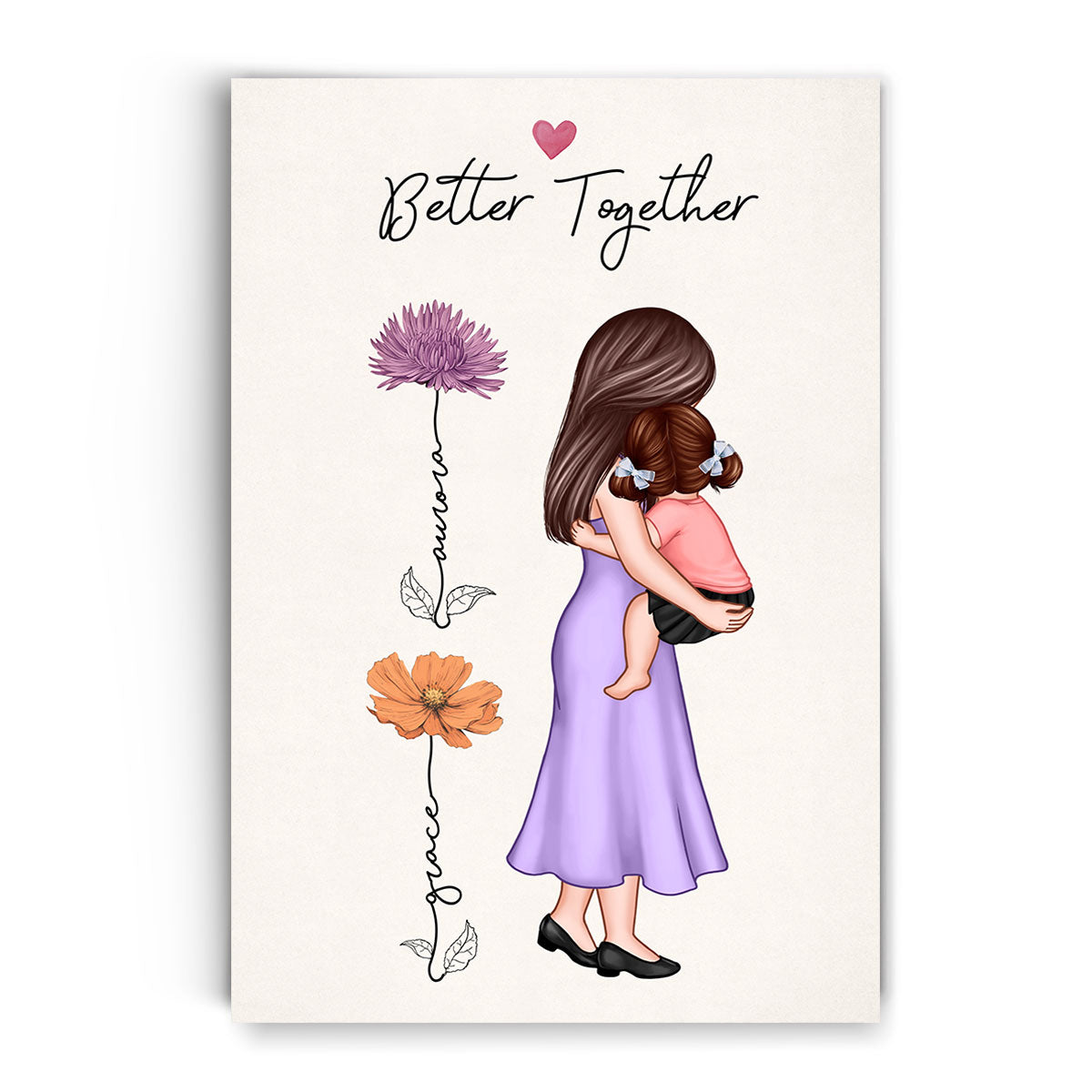 You Are My Everything, Birth Month Flower, Personalized Poster, First Mother's Day Gift