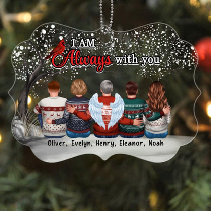 Always With You Memorial Blossom Tree In Snow Personalized Acrylic Ornament