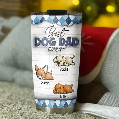 Best Dog Parents - Personalized Custom 3D Inflated Effect Tumbler