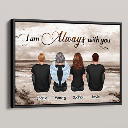 Always With You Sky Family Members, Memorial Personalized Poster, Sympathy Gift