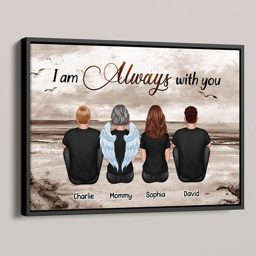 Always With You Sky Family Members, Memorial Personalized Poster, Sympathy Gift