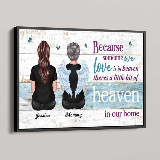 Someone We Love Is In Heaven Memorial Sympathy Gift Personalized Poster