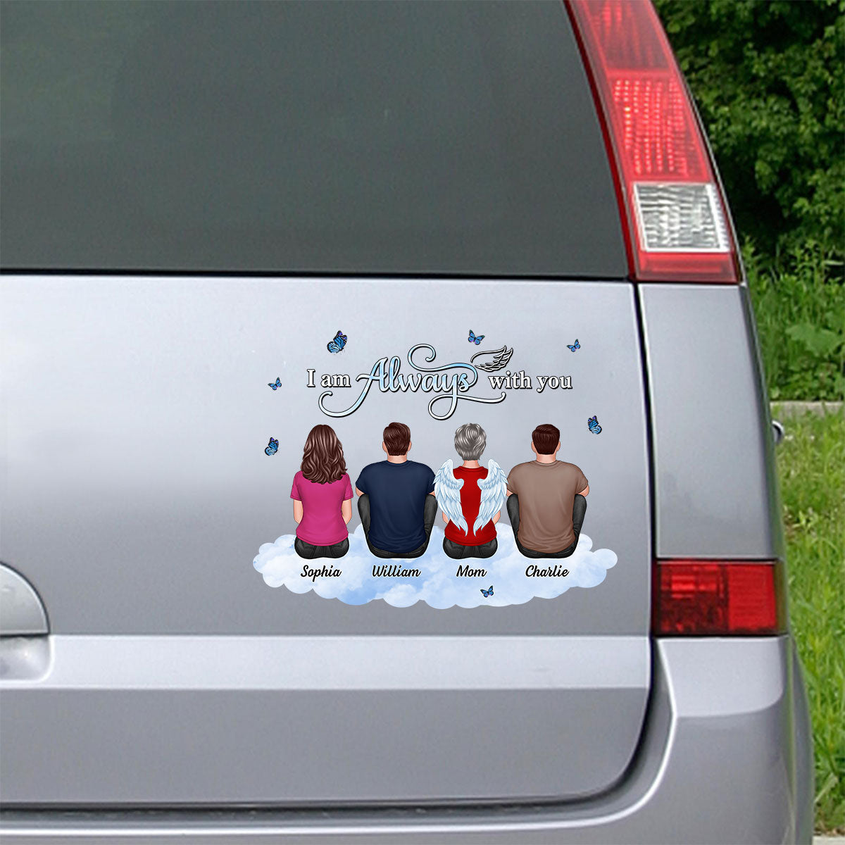 Always With You Family Memorial Remembrance Sympathy Gift Personalized Decal