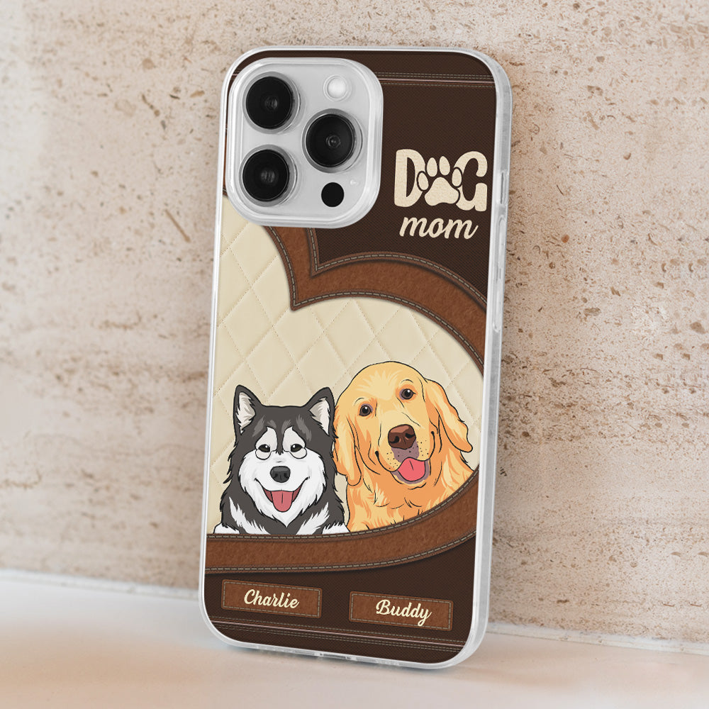 Lovely Peeking Dogs - Personalized Custom Phone Case