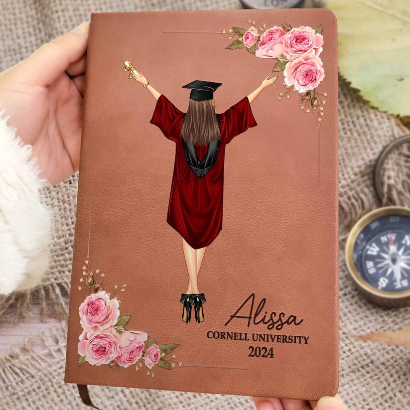 A Sweet Ending To A New Beginning - Personalized Leather Journal - The Next Custom Gift