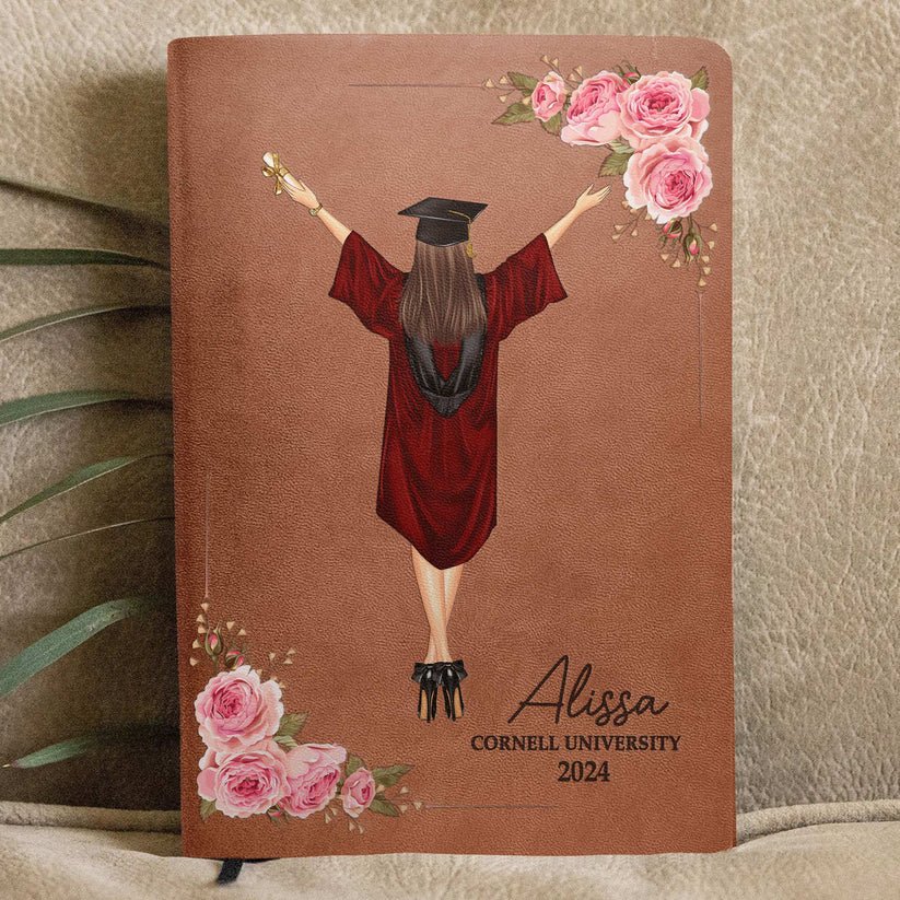 A Sweet Ending To A New Beginning - Personalized Leather Journal - The Next Custom Gift