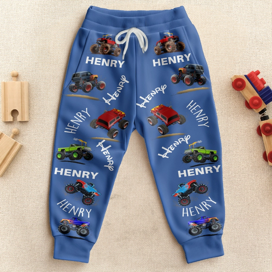 Monster Trucks - Personalized Sweatpants