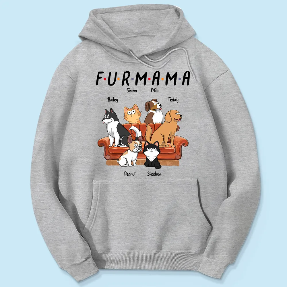 Dog Mom Cat Mom Fur Mama Personalized Shirt