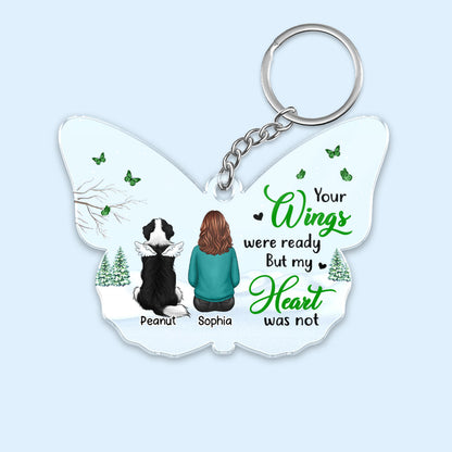 Your Wings Were Ready Dogs Memorial Personalized Acrylic Keychain