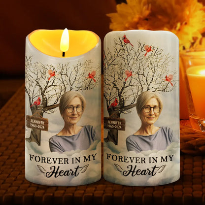 Custom Photo I'm Always With You Memorial - Personalized Flameless LED Candle