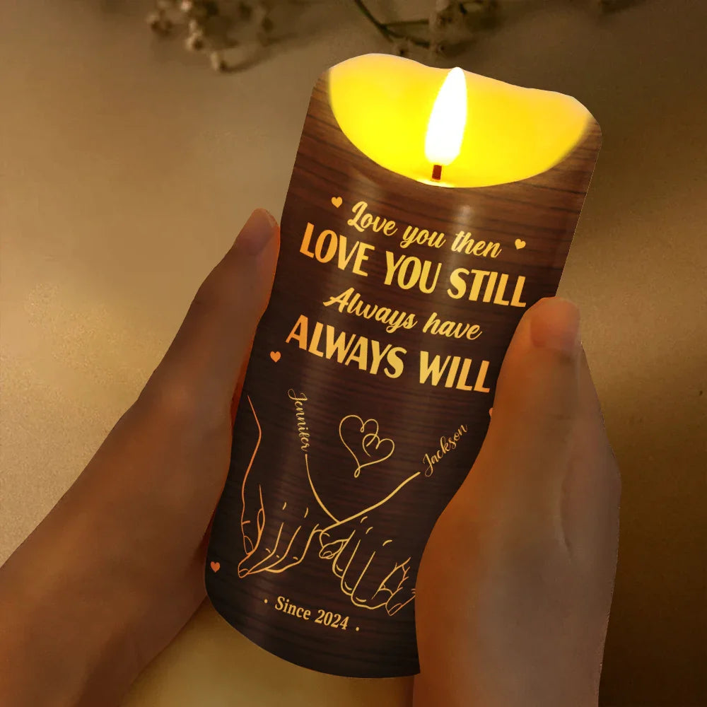 I Met You I Like You Couples - Personalized Flameless LED Candle