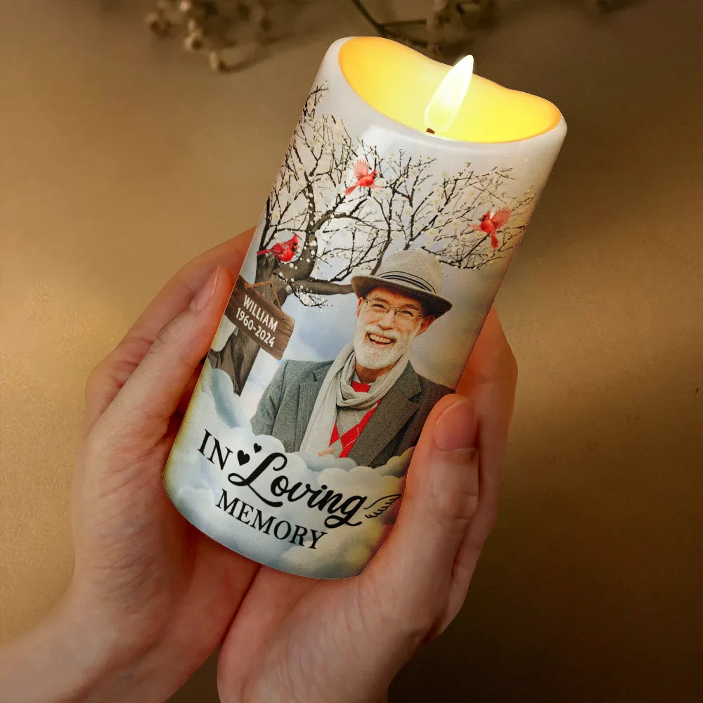 Custom Photo I'm Always With You Memorial - Personalized Flameless LED Candle