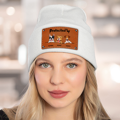 Protected By Dog - Personalized Custom Beanie