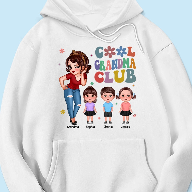 Cool Grandma Club Personalized Shirt, Gift For Grandma