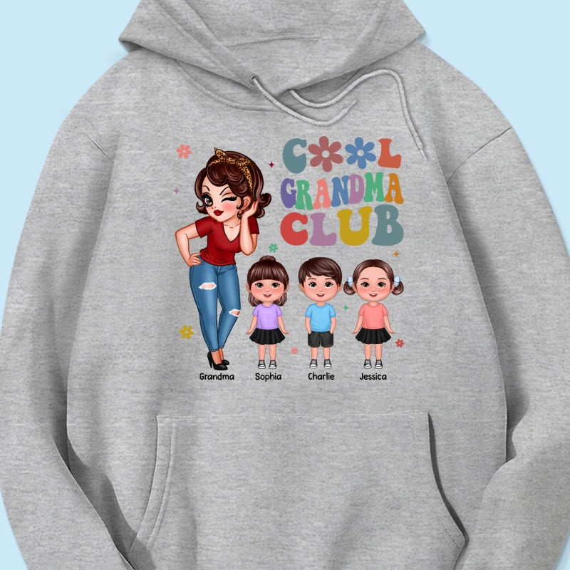 Cool Grandma Club Personalized Shirt, Gift For Grandma