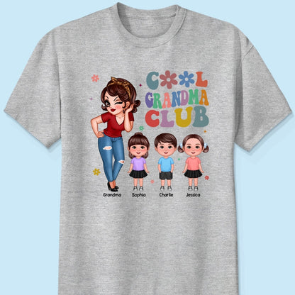 Cool Grandma Club Personalized Shirt, Gift For Grandma