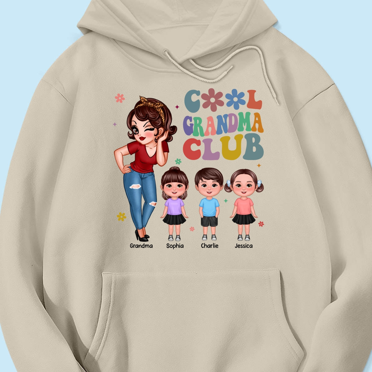 Cool Grandma Club Personalized Shirt, Gift For Grandma
