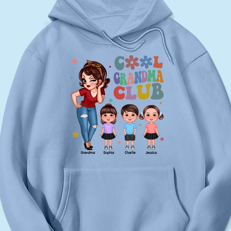 Cool Grandma Club Personalized Shirt, Gift For Grandma