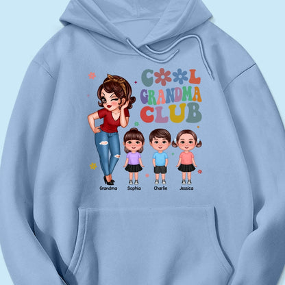 Cool Grandma Club Personalized Shirt, Gift For Grandma