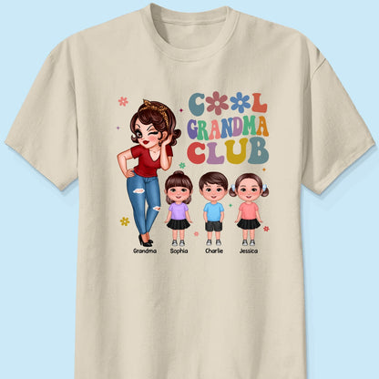 Cool Grandma Club Personalized Shirt, Gift For Grandma