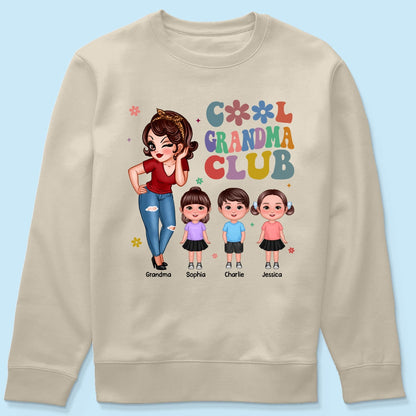 Cool Grandma Club Personalized Shirt, Gift For Grandma