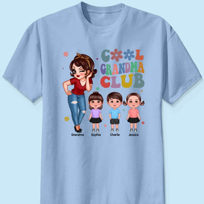 Cool Grandma Club Personalized Shirt, Gift For Grandma