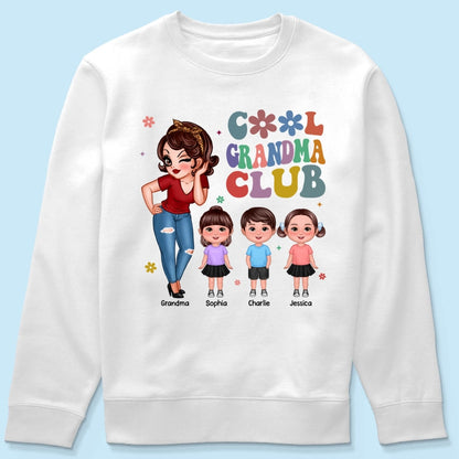 Cool Grandma Club Personalized Shirt, Gift For Grandma