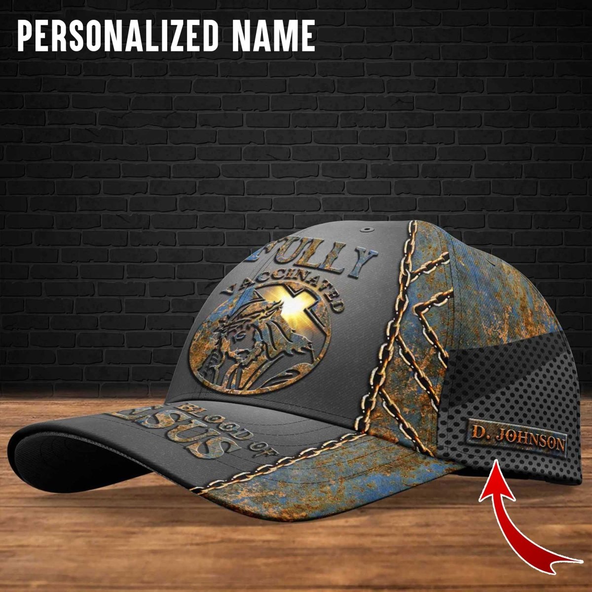 All Over Printed Fully Vaccinated By The Blood Of Jesus - Personalized Cap - The Next Custom Gift