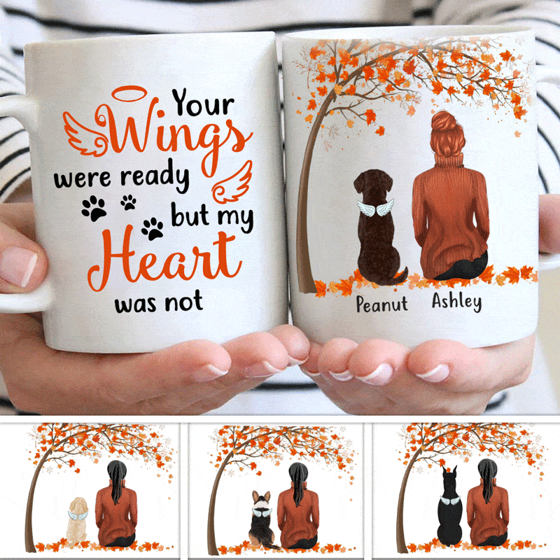 Fall Season Memorial Dog Personalized AOP Mug
