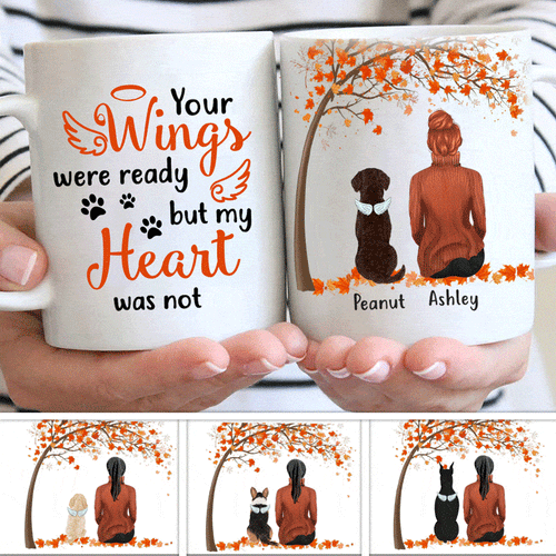 Fall Season Memorial Dog Personalized AOP Mug