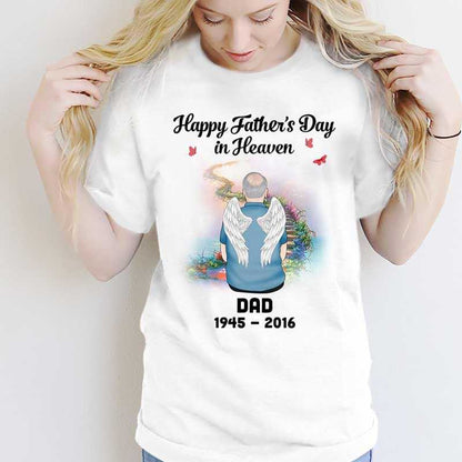 Father‘s Day In Heaven Memorial Personalized Shirt