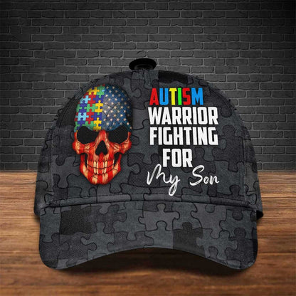 Autism - Autism Warrior Fight For My Son - Personalized Classic Cap - The Next Custom Gift