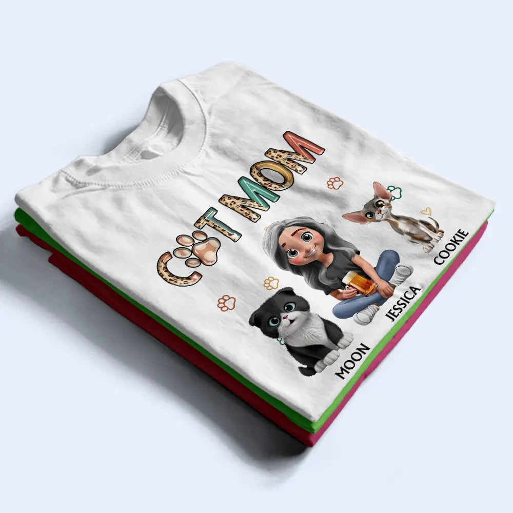 Cat Mom Funny Cat - Personalized T Shirt