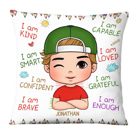 Personalized Gift For Grandson I Am Kind Pillow