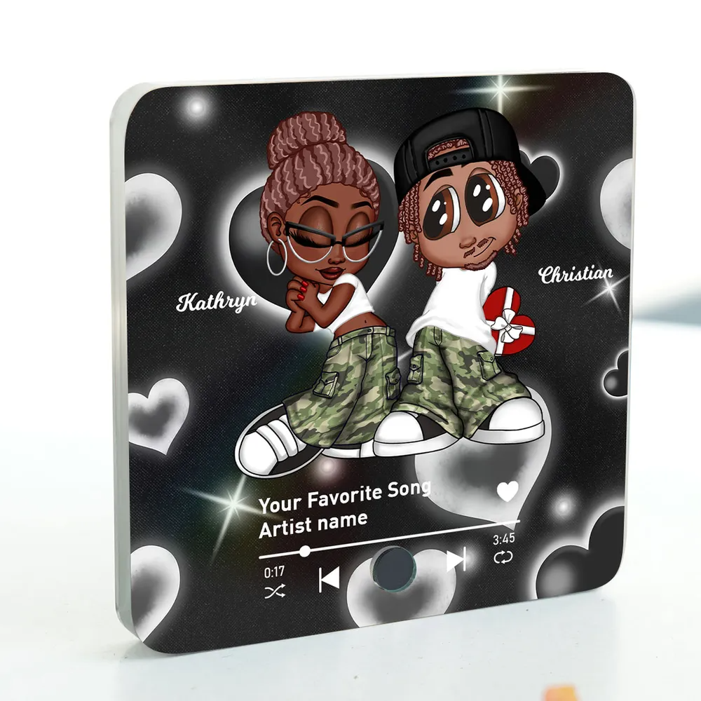 Y2K Couple Custom Music Fridge Magnet, Trendy 2025 Gift For him & for her, Anniversary, Birthday, Just Because Gift