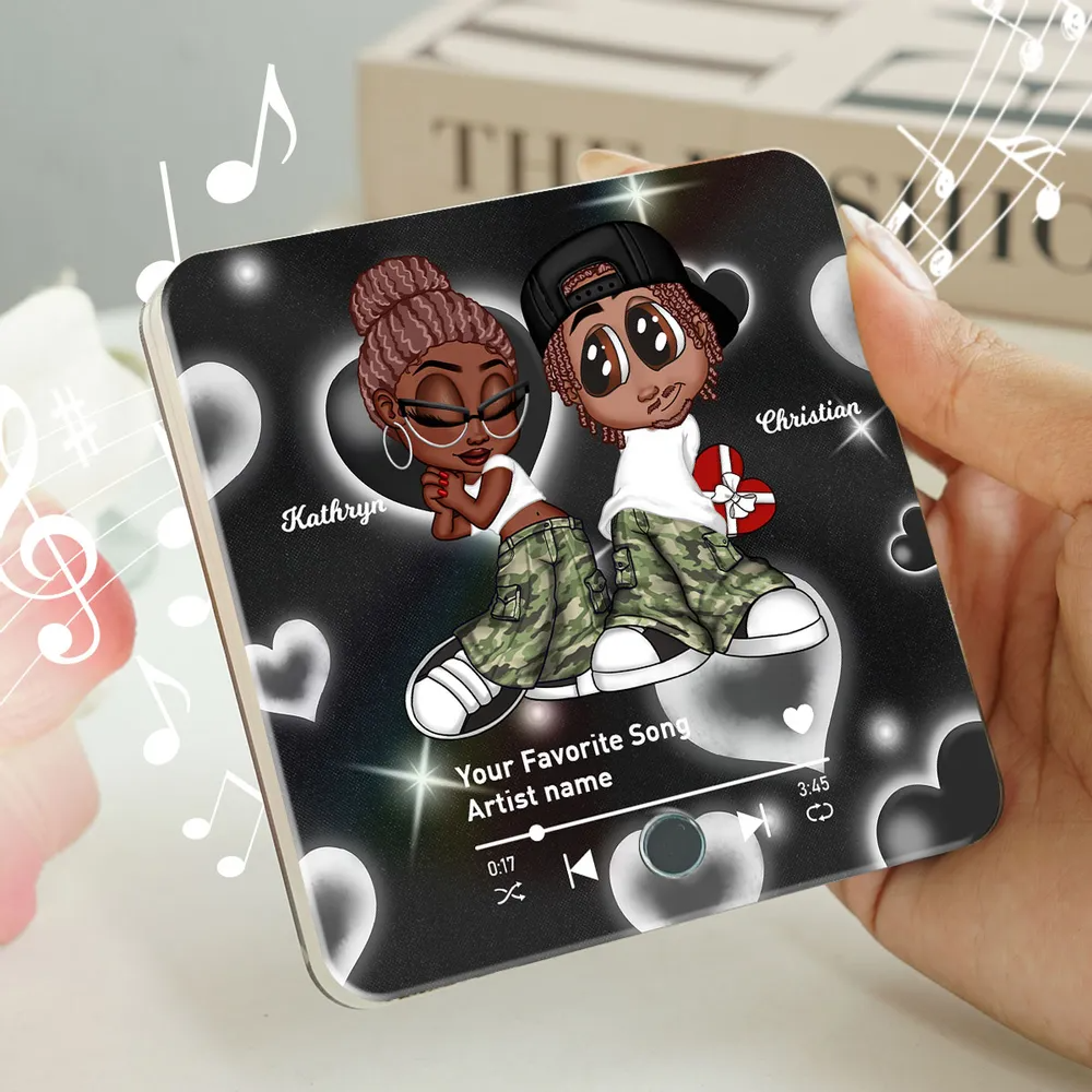 Y2K Couple Custom Music Fridge Magnet, Trendy 2025 Gift For him & for her, Anniversary, Birthday, Just Because Gift