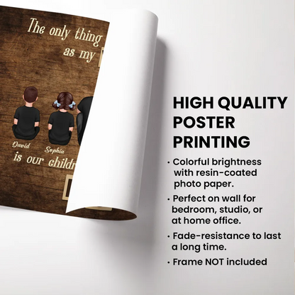 The Only Thing Better Than Being My Wife Personalized Horizontal Poster, Mother's Day Gift For Mom