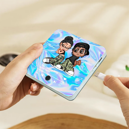 Y2K Couple Custom Music Fridge Magnet, Trendy 2025 Gift For him & for her, Anniversary, Birthday, Just Because Gift