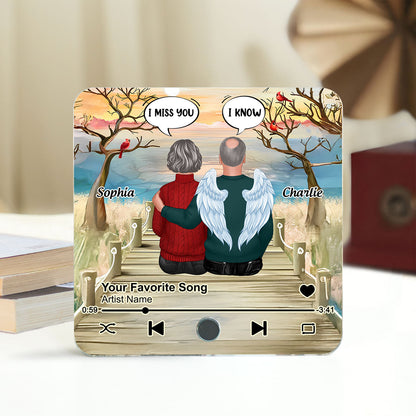 Family Together Conversation Memorial Personalized Music Fridge Magnet, Heartwarming Sympathy Gift, Remembrance Gift