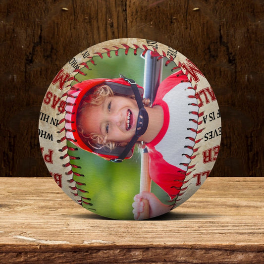 Baseball, Softball Players - Custom Photo Behind Every Baseball Player - Personalized Baseball, Softball - The Next Custom Gift