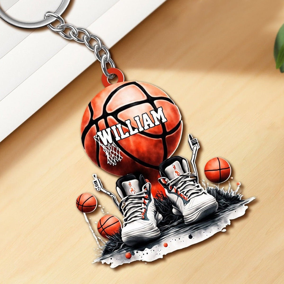 Basketball Lovers - This Is My Basketball And Sneakers - Personalized Acrylic Keychain - The Next Custom Gift