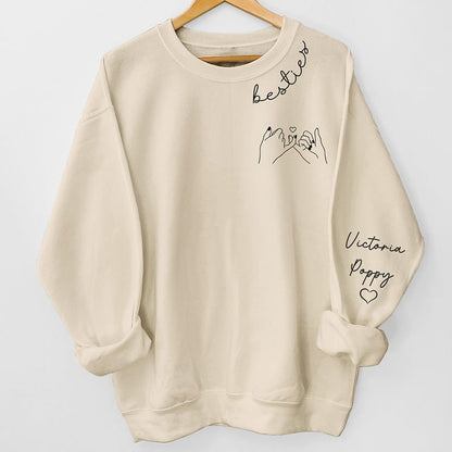Besties - Besties Forever - Personalized Sweatshirt - The Next Custom Gift