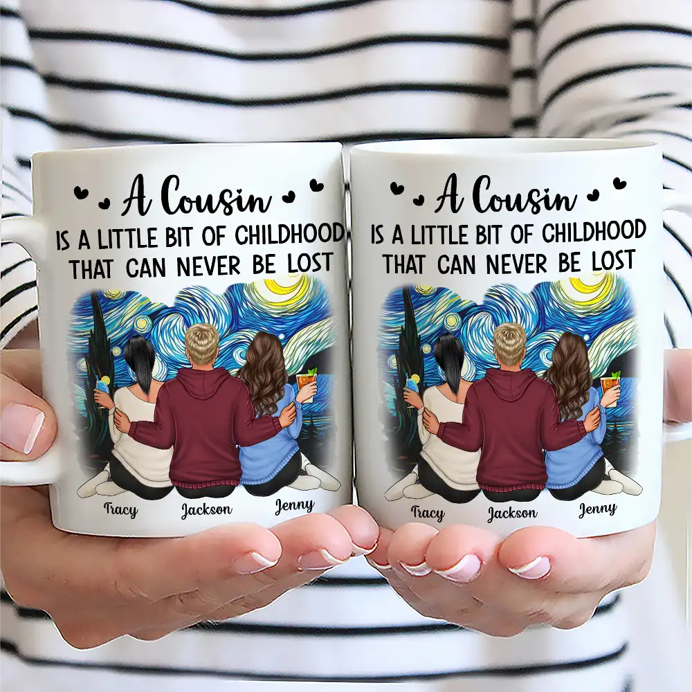 A Cousin Is A Little Bit Of Childhood - Personalized Mug