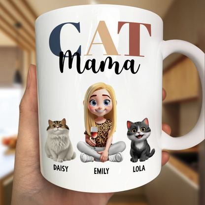 Dog Mom Dog Dad Cat Mom Cat Dad - Personalized Mug
