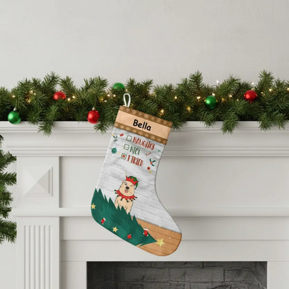 Dear Santa, I've Been A Very Good Dog This Year - Dog Personalized Custom Christmas Stocking - Christmas Gift For Pet Owners, Pet Lovers